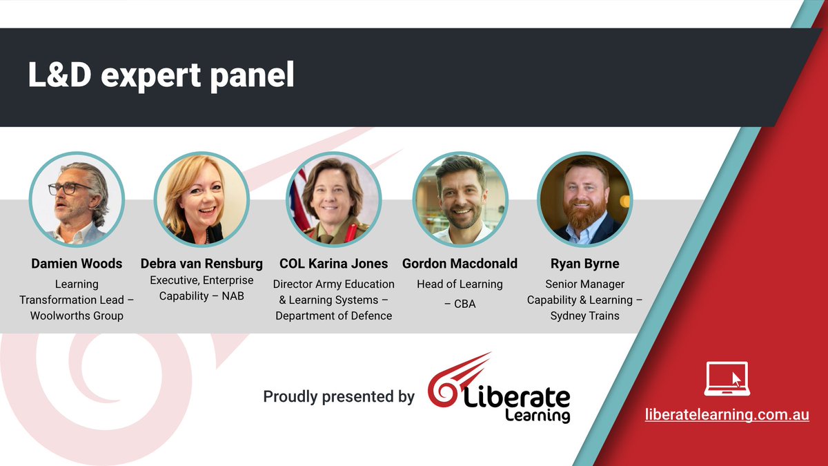 Yesterday we hosted an outstanding Learning Leaders Panel event, drawing a fantastic turnout of L&amp;D leaders from across Australia. This session delved deep into the highly relevant and provocative question: "Does L&amp;D have a shelf life?"

See more here: linkedin.com/posts/liberate…
