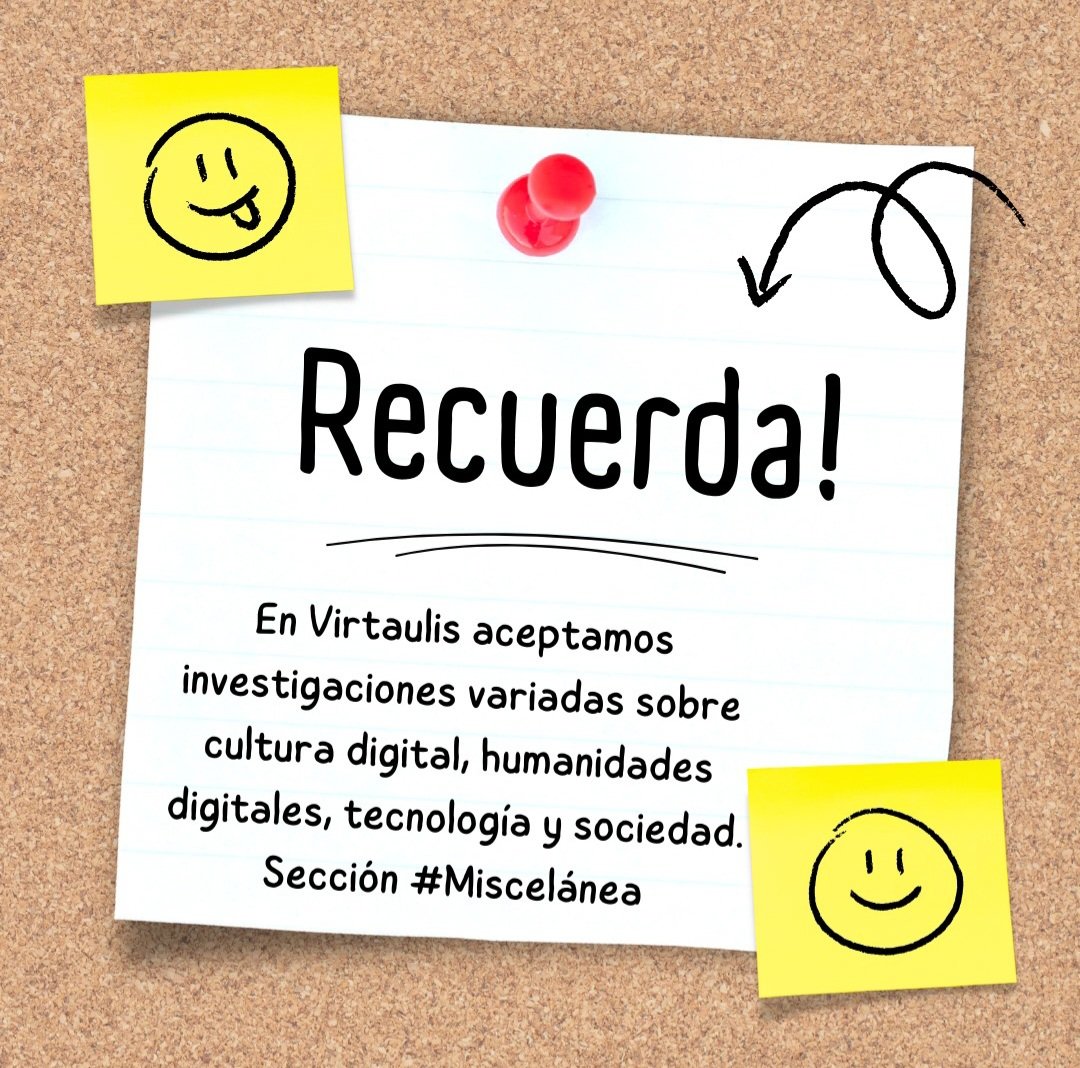 Virtualis Revista de Cultura Digital tweet media