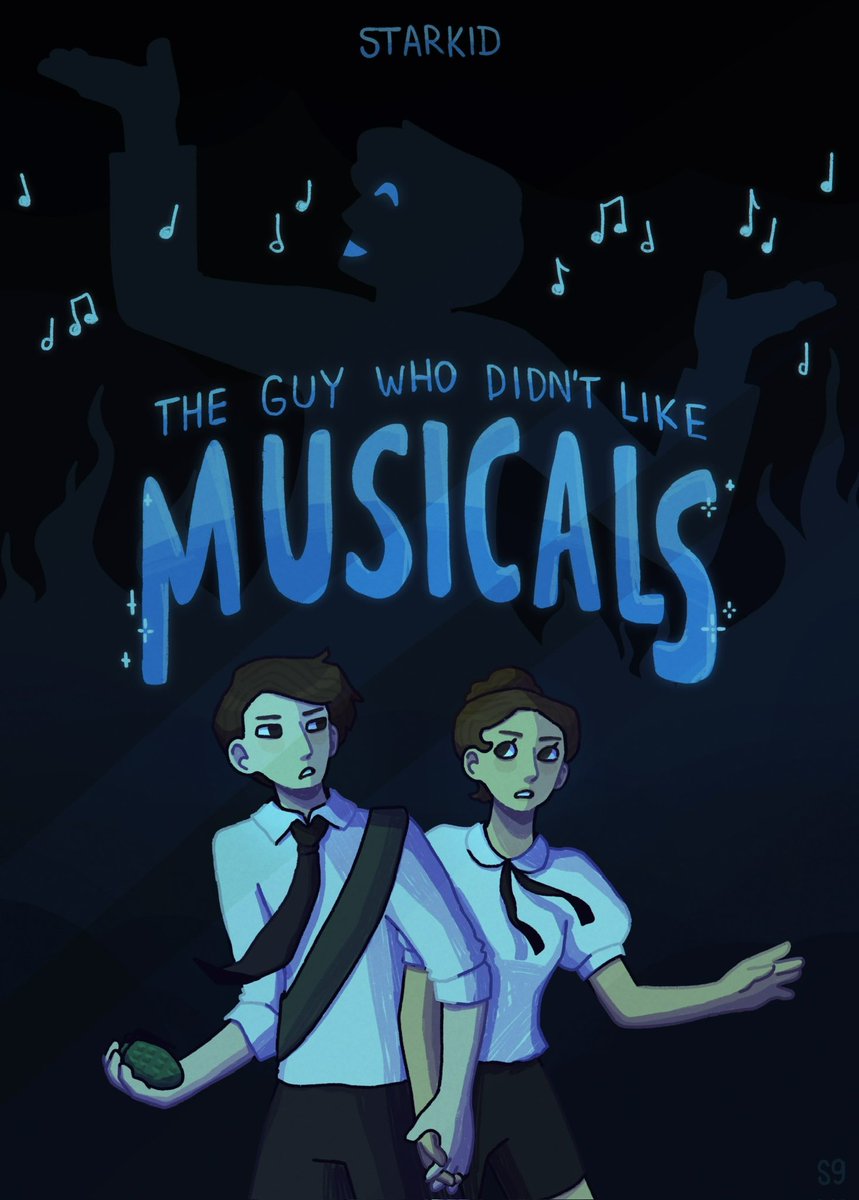 thespookytoad's tweet image. redrew a piece i made in 2021 bc I’m not in LA for tgwdlmr #starkid #tgwdlm #tgwdlmr #theguywhodidntlikemusicals