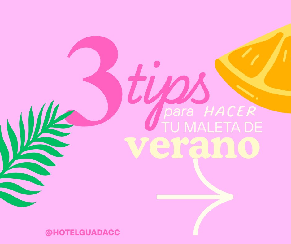 HotelGuadaCC's tweet image. 🎒☀️ 3 tips para hacer tu maleta de verano como un pro 🧳✨

¿Te vas de escapada o vacaciones? ¡No cargues de más! Aquí van tres consejos infalibles.

#MaletaPerfecta #TipsDeViaje #HotelGuadalajara #hotelguadalajaraconferencecenter #AffiliatedByMelia