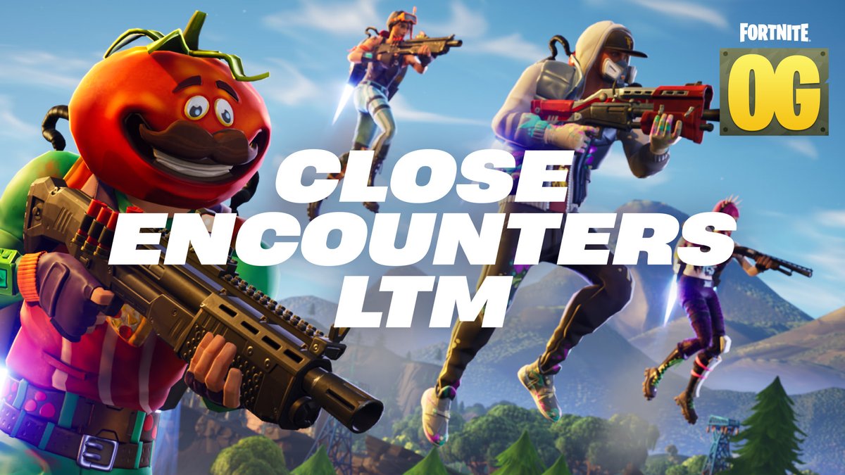 Fortnite's tweet image. Keep your friends close and your enemies…even closer 😧
The Close Encounters LTM is *now* live!