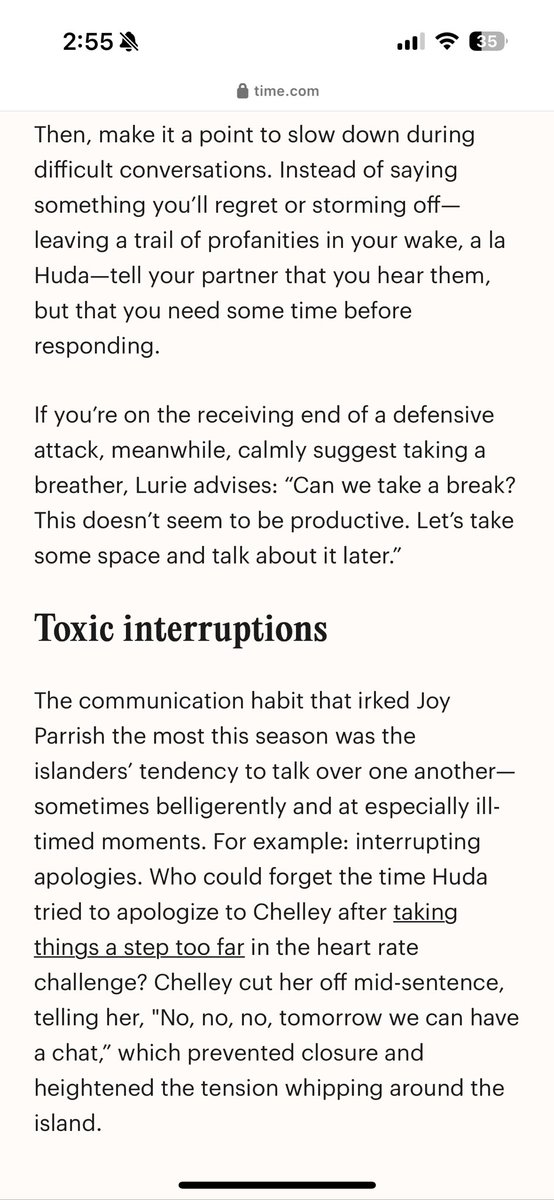 I see that you all have edited the misquote <a href="/TIME/">TIME</a>. I do challenge you to go a step further and completely remove this article due to its contradictory nature. In the very first section of this article, Haust speaks with marriage and family therapist Lurie about reflexive