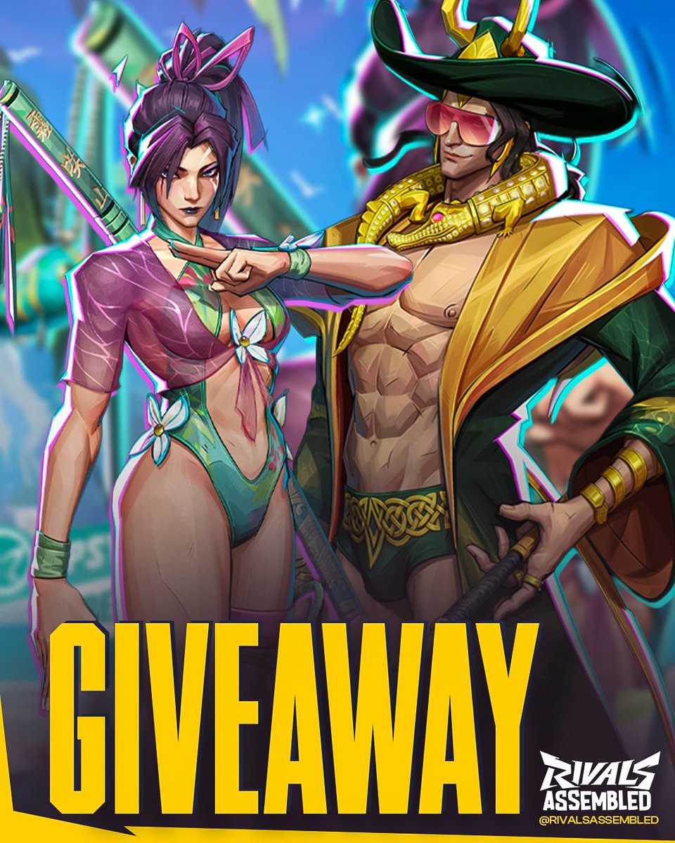 Marvel Rivals Intel (@rivalsassembled) on Twitter photo ‼️SWIMSUIT SKIN GIVEAWAY #MarvelRivals
Giving away either the Loki or Psylocke skin to 3 winners:
👍Like + Retweet
🏃♂️Follow <a href="/RivalsAssembled/">Marvel Rivals Intel</a> + <a href="/MRivalsEsports/">Marvel Rivals Esports</a>
💬Comment which skin you want
📅 Ends July 19th ‼️SWIMSUIT SKIN GIVEAWAY #MarvelRivals
Giving away either the Loki or Psylocke skin to 3 winners:
👍Like + Retweet
🏃♂️Follow <a href="/RivalsAssembled/">Marvel Rivals Intel</a> + <a href="/MRivalsEsports/">Marvel Rivals Esports</a>
💬Comment which skin you want
📅 Ends July 19th