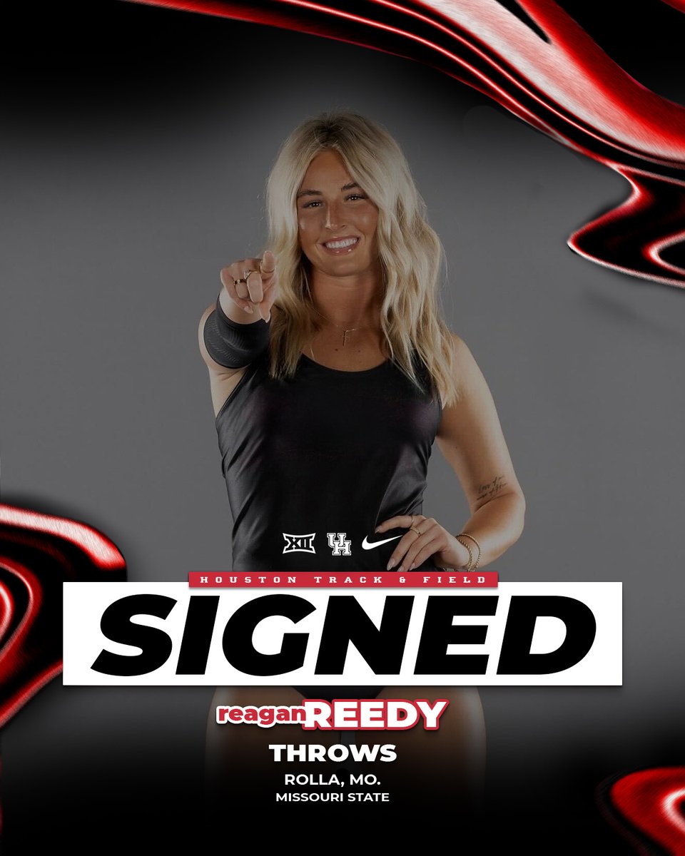 Signed ✍️

Welcome to Houston, Reagan Reedy!

♦️ 2025 MVC Javelin Champion: 45.22m
♦️ Personal best: 45.65m