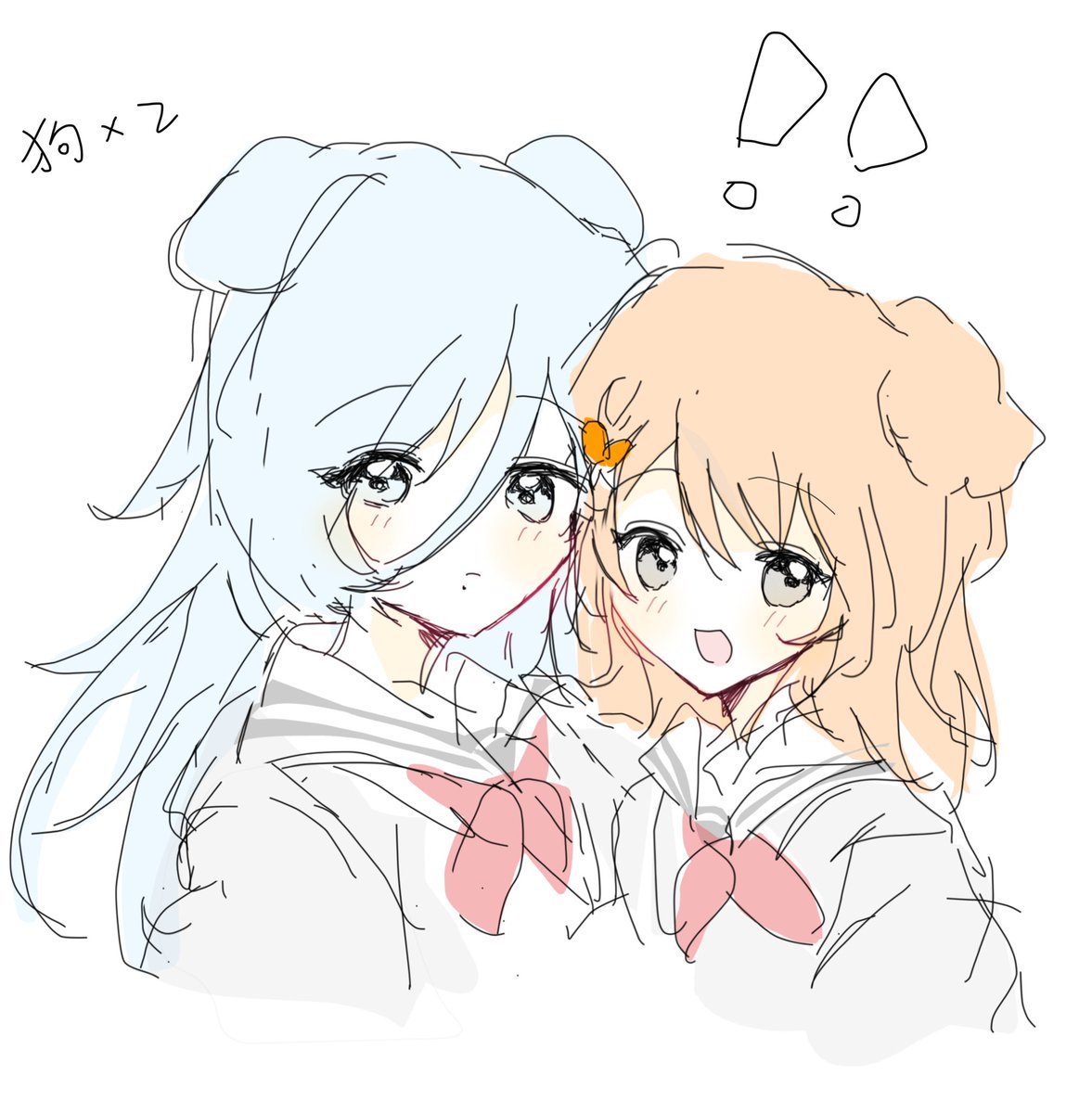 nannana33994810's tweet image. 两只💧🌸（cb）