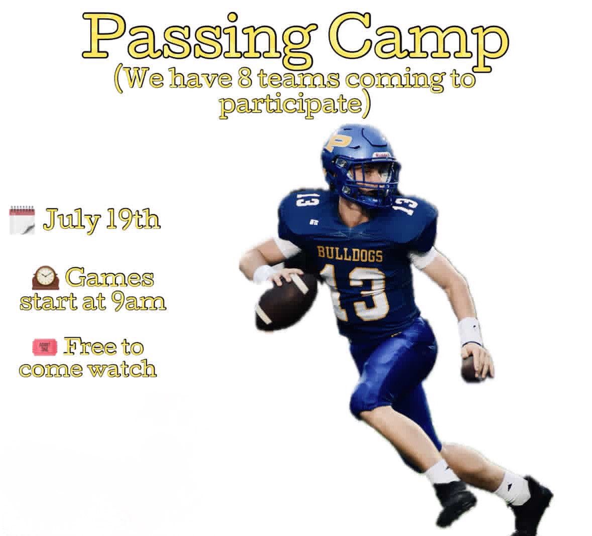 Our (Piedmont) 7v7 will be Saturday July 19th! <a href="/Piedmontfball/">Piedmont High School Football</a> <a href="/DexPreps/">DexPreps</a> 
<a href="/UnLockYourGame/">UnLockYourGame</a> <a href="/ScoutFball/">Larry Rudolph</a>
<a href="/jmedley_EAToday/">Joe Medley</a> 
<a href="/5ifthqrtprod/">5th QRT Productions</a>
<a href="/AverageJoesSpo1/">Average Joe’s Sports Talk, LLC</a> 
<a href="/HallTechSports1/">Hall-Tech Sports</a> 
<a href="/BamaPrepsFB/">BamaPreps</a> <a href="/1CourtSideBank/">C$B</a> @2liveQ_