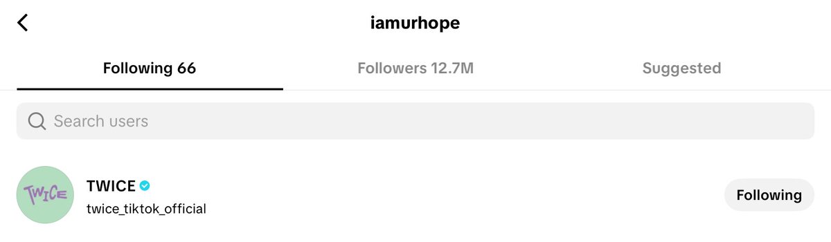 ℹ️ | J-HOPE of BTS is now following <a href="/JYPETWICE/">TWICE</a> on TikTok! 🩵