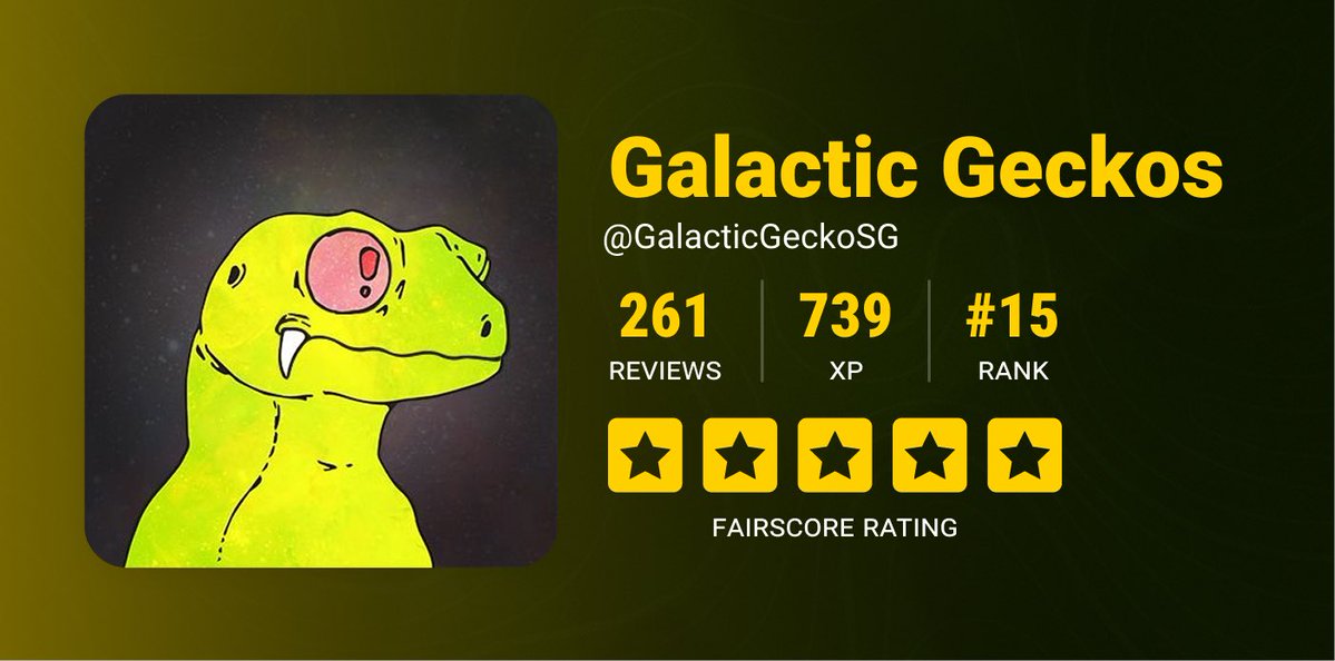 fairforsol's tweet image. We’re scoring Solana’s most respected communities.
@GalacticGeckoSG made the list 🦎
Gecko holders will be among the first to access verified FairScores, custom leaderboards, and airdrop eligibility.
Reputation is earned.