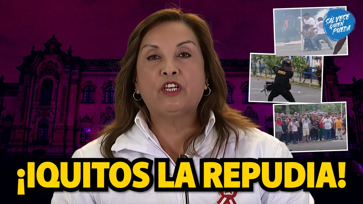 SQP_Peru's tweet image. Protestas en Iquitos por la visita de Dina Boluarte acabaron en violentos enfrentamientos. Salhuana atacó a la prensa por el viaje de su vecina que pagó el Congreso. El show del tren de López Aliaga terminó en bochorno y un mitin de campaña encubierto
🔗 youtu.be/D1pFdbEvwhI