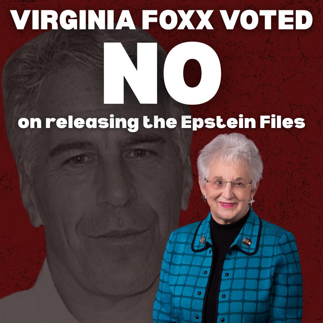 I spent four decades working in local journalism. One thing I can promise you: I'll ALWAYS stand up for letting the truth come out. The American people deserve to know what and who is in the Epstein files, even if it includes Virginia Foxx's billionaire friends.

#ncpol