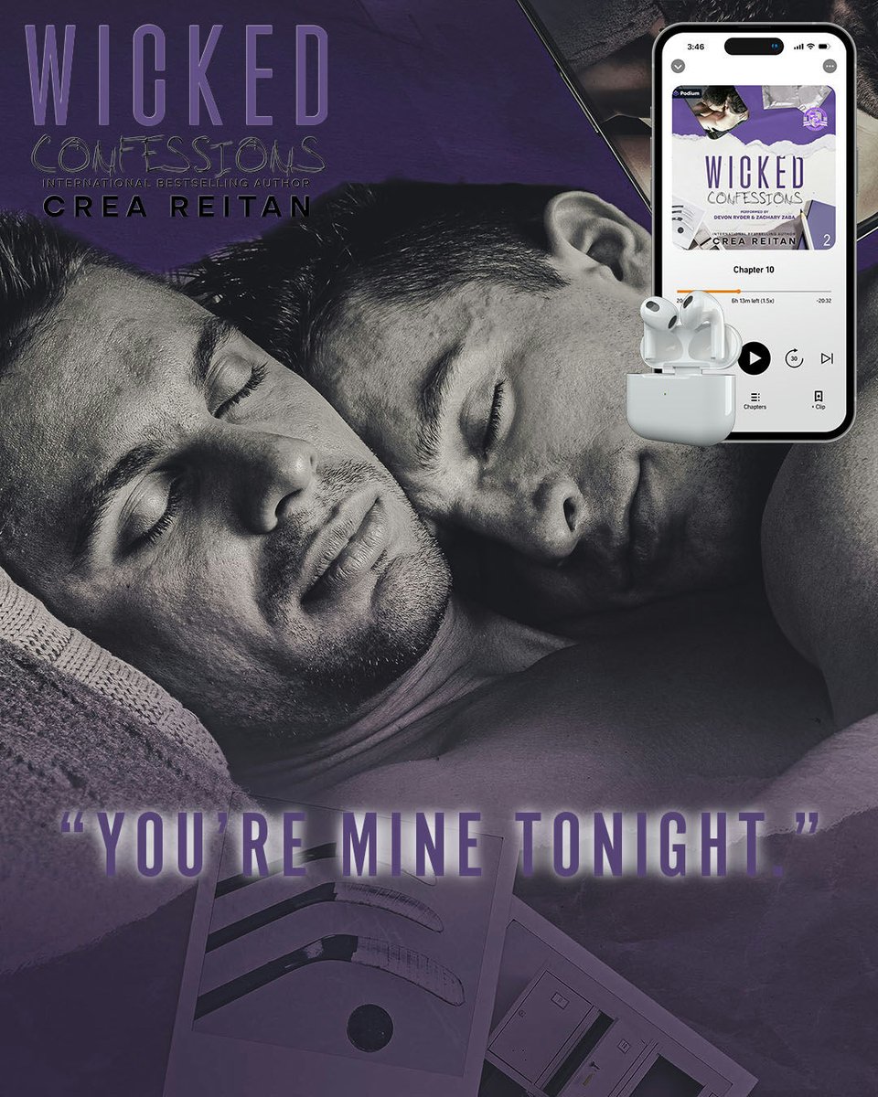 It's getting closer to the release of Wicked Confessions by Crea Reitan on audio! Preorder your copy now!
bookreviewvirginialee.blog/2025/07/15/tea…
#Preorder: geni.us/wcarelase
#BRVL
#MMRomance #SingleDad #AdultContentCreator #SecondChances #CheerleaderxHockeyPlayer #BiAwakening