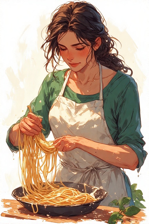 <a href="/Xgoddess_visual/">GoddessVisual</a> Here is my contribution to the QT: "Italian mama making macaroni" 💚