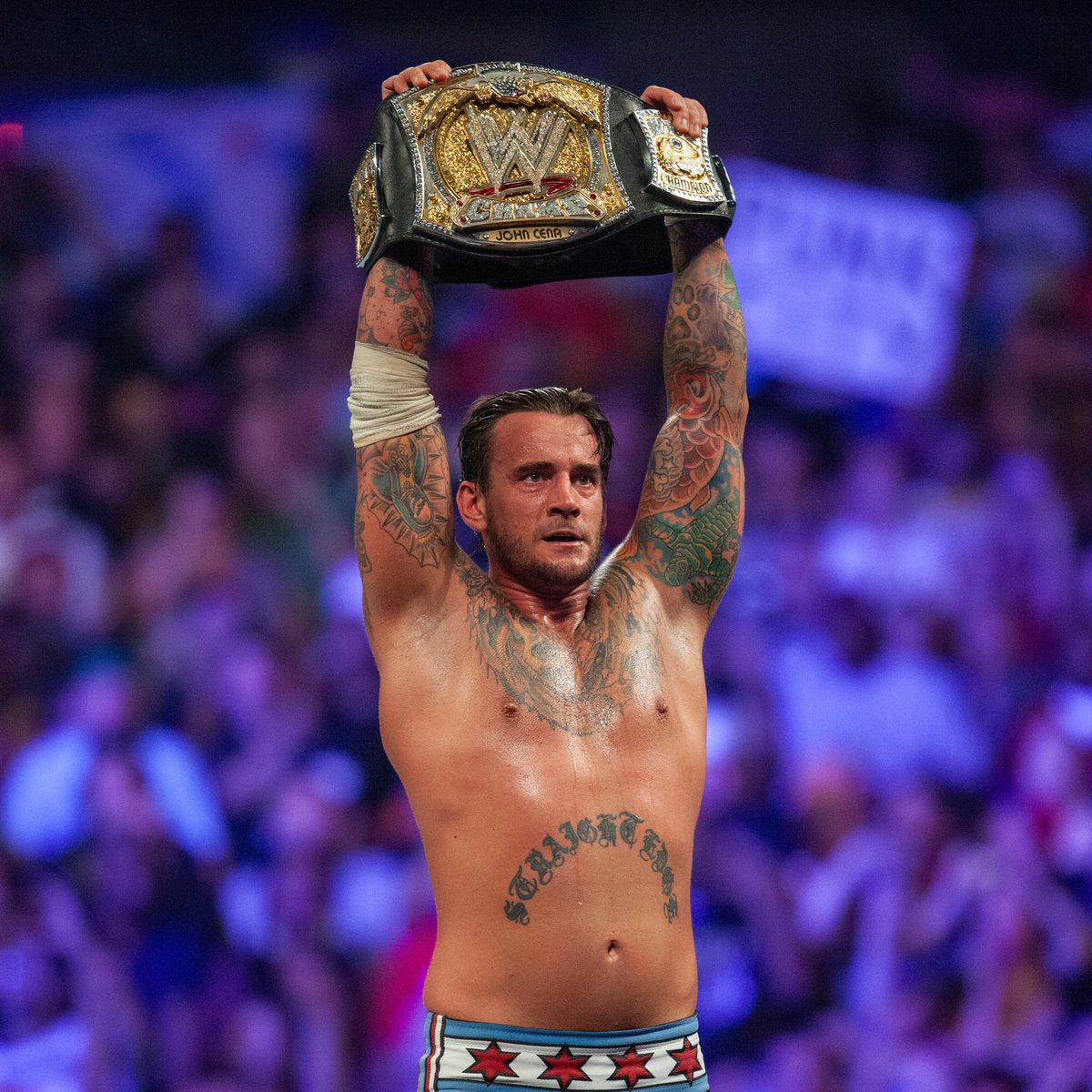 14 years ago in his hometown of Chicago, <a href="/CMPunk/">player/coach</a> defeated <a href="/JohnCena/">John Cena</a> to win his first <a href="/WWE/">WWE</a> Championship! Punk then his followed his word and left WWE with the championship! #WWE