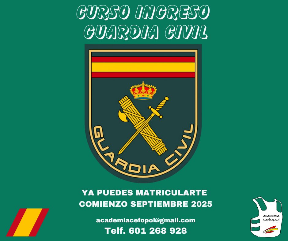 AcademiaCEFOPOL's tweet photo. En septiembre empezamos 👮💪🇪🇦 https://t.co/c232xoC0hD