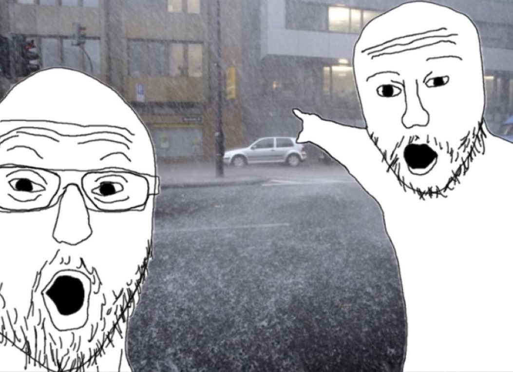 elhotzo's tweet image. Klimaboomer, wenn von monatelanger Dürre geredet wird, aber es bei ihnen regnet