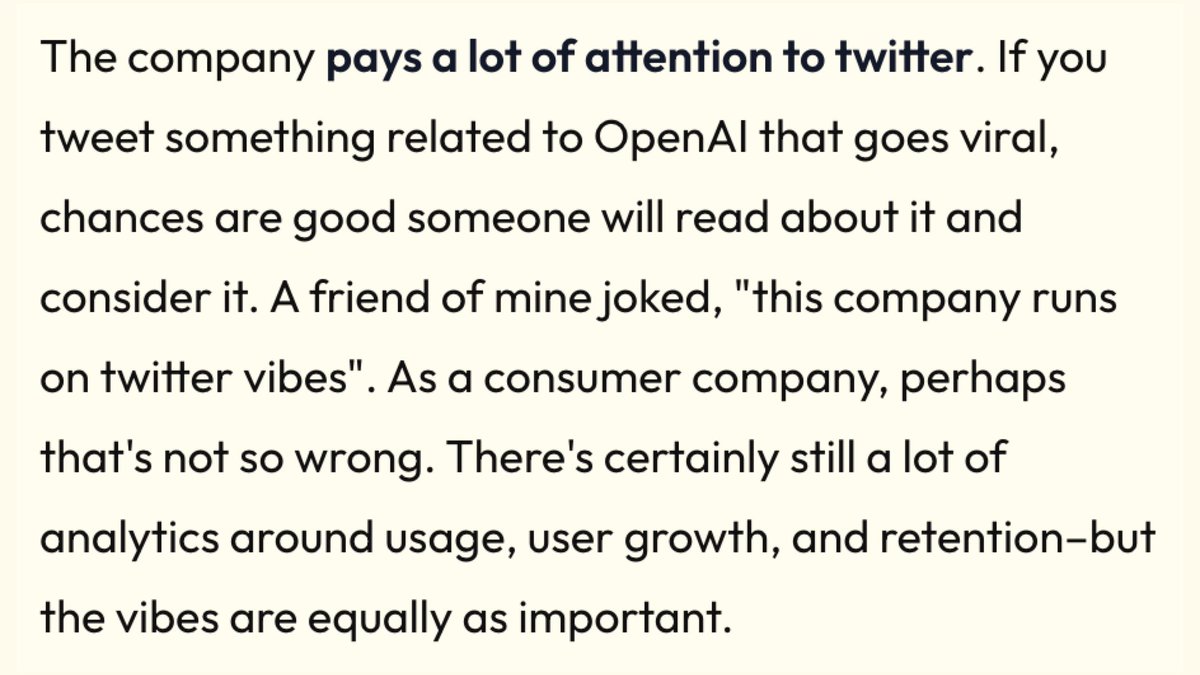 tanayj's tweet image. From @calvinfo's great piece on reflections from working at OpenAI