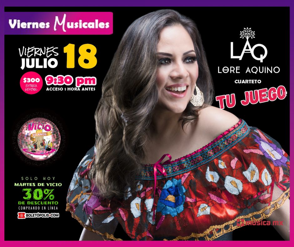 masMUSICAmx's tweet photo. ✨🎶#MARTESdeVICIO hoy martes de descuento 30% comprando en línea para fiestear con #tujuego concierto de @LoreAquino 🔗🎟️ https://t.co/16MJwLUjaT vamos!!!
🗓️ Viernes 18 julio 2025
📍@elvicioteatro Madrid 13, Del Carmen Coyoacán, CDMX
🕜 Acceso 21:00 hrs. Inicio: 21:30 hrs. https://t.co/YqH5WZ2pR4