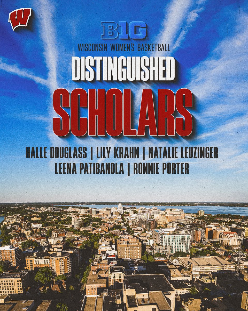 BadgerWBB's tweet image. Just a bunch of overachievers.
Congratulations to our Distinguished Scholars!
#OnWisconsin