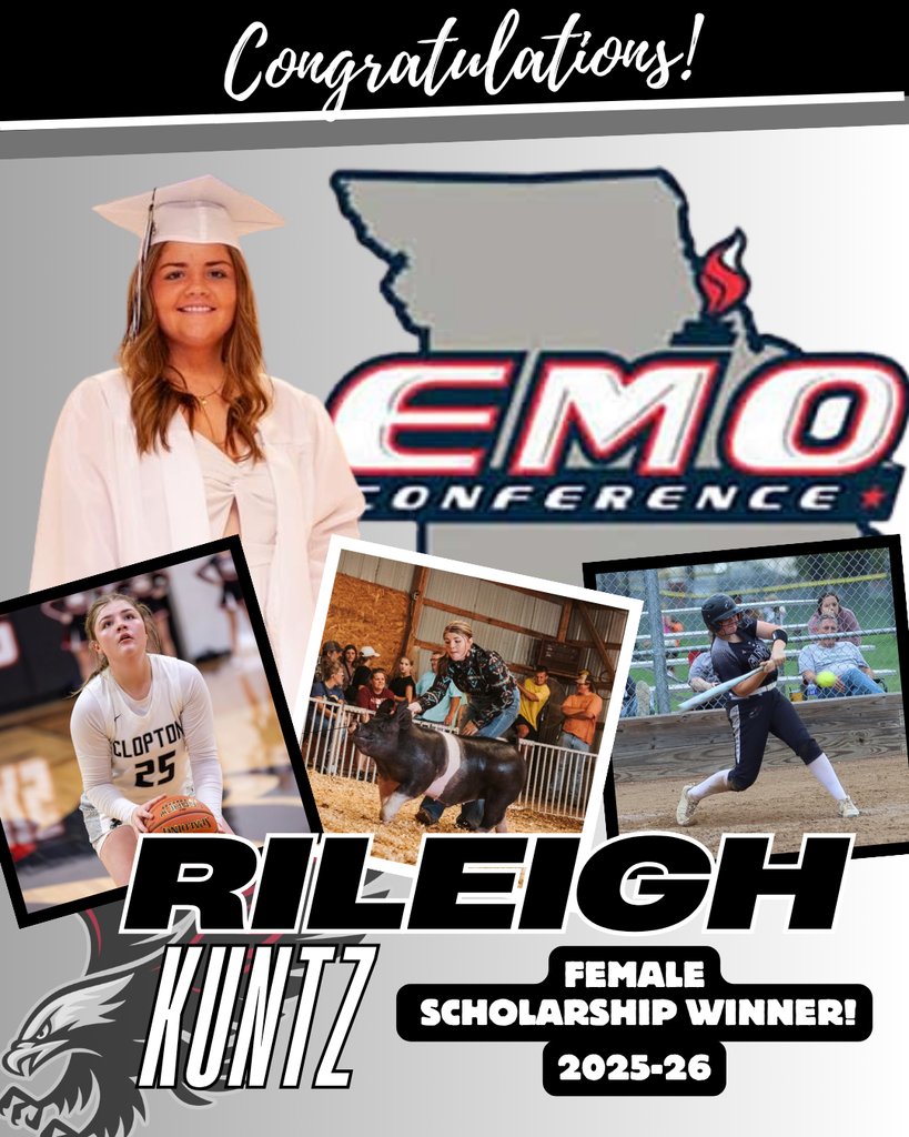Congratulations to Rileigh Kuntz for winning the EMO Female Scholarship for 2025-2026, very well deserved!