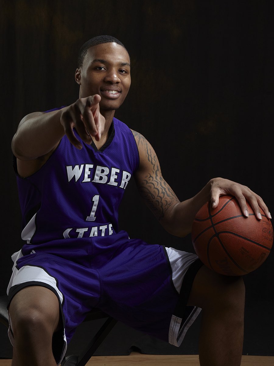WeberStateMBB's tweet image. Happy birthday to the 🐐@Dame_Lillard!