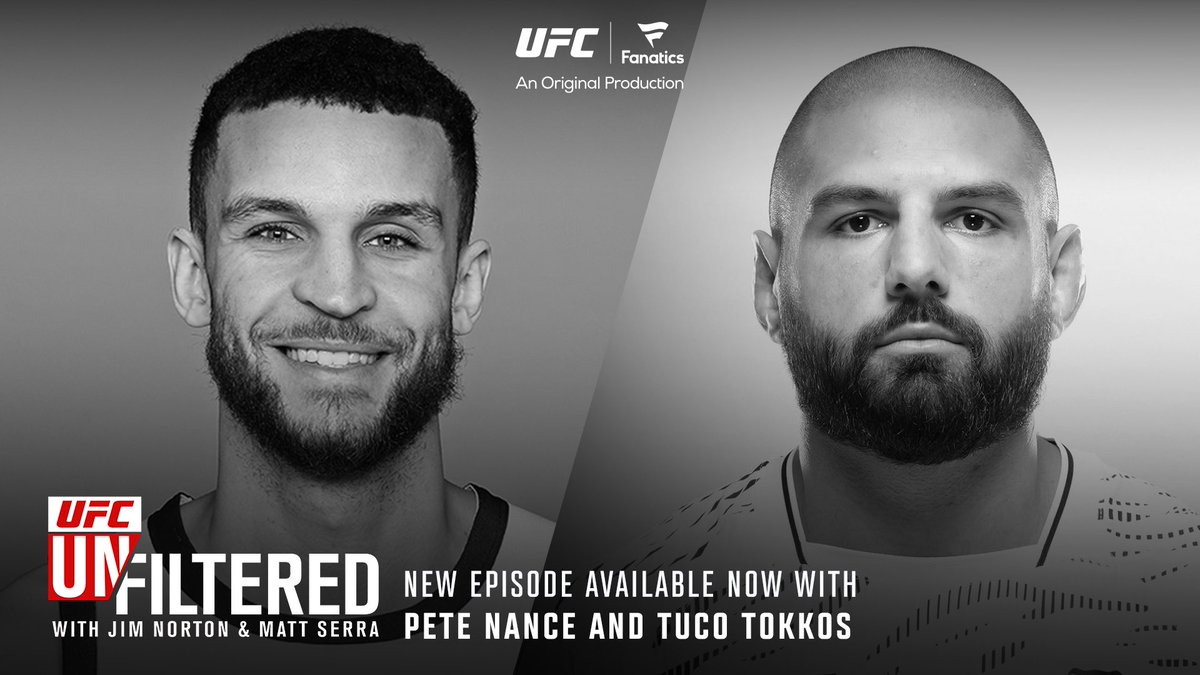 UfcUnfiltered's tweet image. On today’s episode of UFC Unfiltered, Jim and Matt are joined by NBA forward @peteln22 to discuss how attending a UFC event accelerated his fascination with the sport.
Later, @Tuco300 hops on Unfiltered following his gutsy win over Junior Tafa.
🎧: apple.co/2HvJwtV