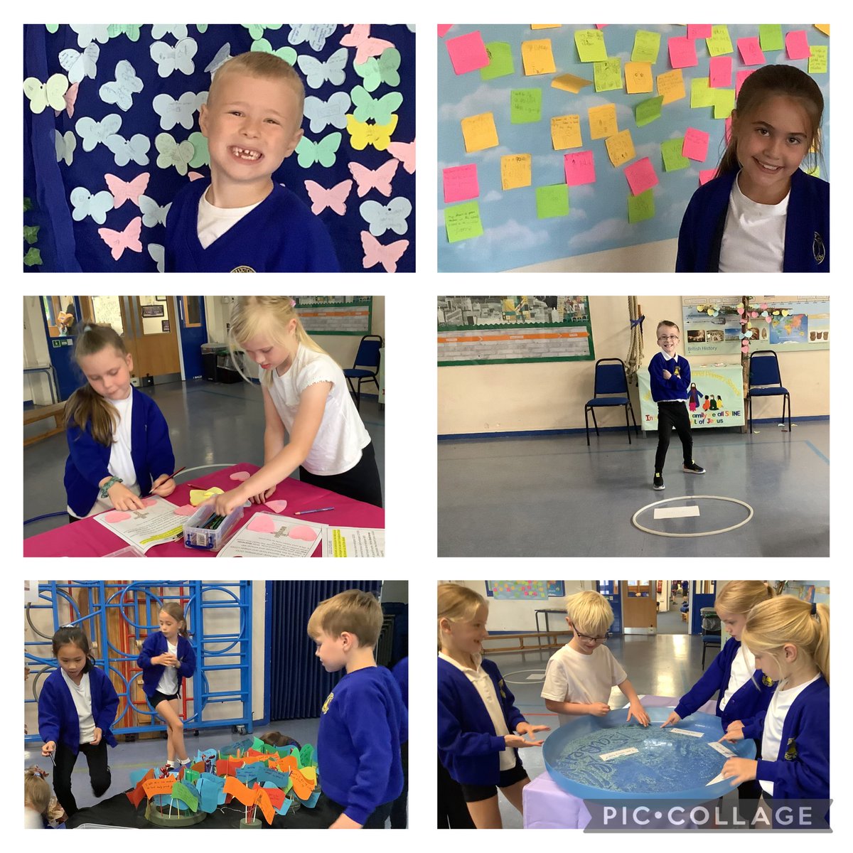 We all enjoyed choosing different prayerful activities in the hall.KS Y2