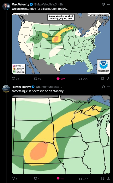 freakychasers's tweet photo. Protecting the people one weenie risk at a time
#wxtwitter #stormchasersbeingfreaky
(Submitted by @NewWxEnthusiast ) https://t.co/1E3YABFWd4