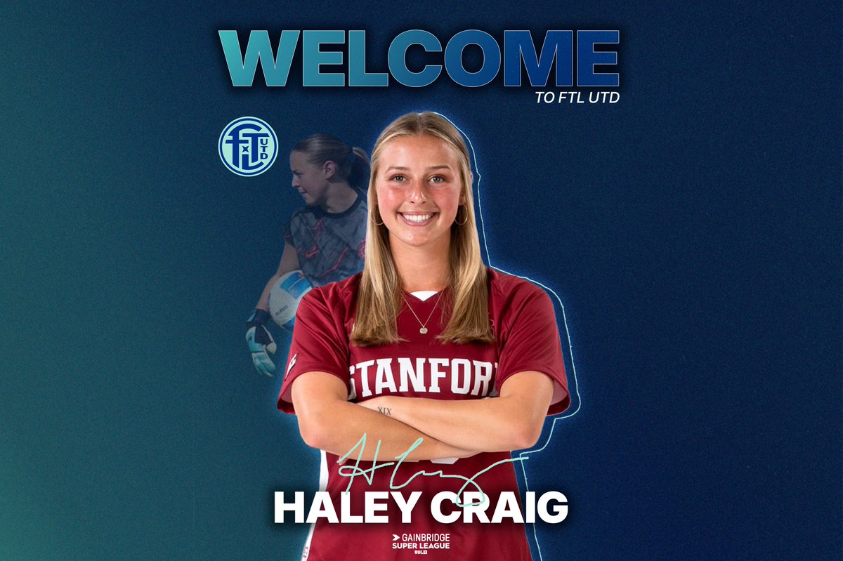 FTLUTD's tweet image. A BIG ADDITION IN GOAL. 🧤
We're excited to announce the signing of Stanford standout Haley Craig ahead of the 2025/26 @GainbridgeSL season. 🔥
📰READ MORE: ftlutd.com/news/2025/07/1…
