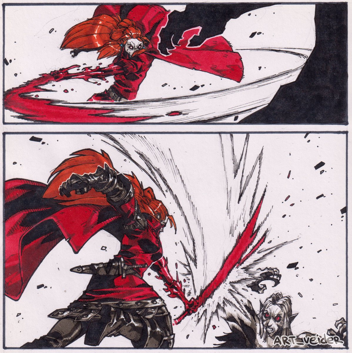 artveider's tweet image. Panny Flame & Morrigan Crow page 11 #art #comics #character #draw #fantasyart #sketch