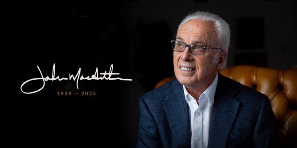 “I’ve finished the course; I’ve kept the faith” - John MacArthur 1939-2025 🕊️

#JohnMacArthur