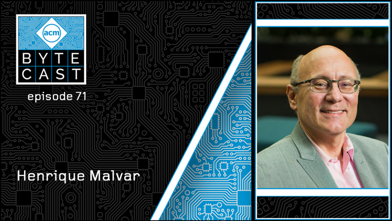 acmeducation's tweet image. In the latest #ACMByteCast, Rashmi Mohan hosts signal procession pioneer Henrique Malvar, @MSFTResearch (Emeritus). He shares his early work at #PictureTel (later #Polycom) &amp;amp; building videoconf, accessibility, &amp;amp; ML products @Microsoft. Listen &amp;amp; subscribe: learning.acm.org/bytecast/ep71-…