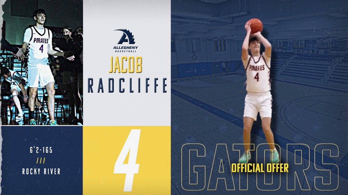 Jacob Radcliffe (@radcliffejacob4) on Twitter photo Blessed to receive my 1st Offer from Allegheny College! Thank you <a href="/CoachPSully/">Pat Sullivan</a> and <a href="/trey_wi11iams/">Trey Williams</a> !
<a href="/rockyriverbbk/">Coach Murray</a> <a href="/MACBoysBBall26/">MAC Boys 2026</a> <a href="/travisnelson40/">Travis Nelson</a> Blessed to receive my 1st Offer from Allegheny College! Thank you <a href="/CoachPSully/">Pat Sullivan</a> and <a href="/trey_wi11iams/">Trey Williams</a> !
<a href="/rockyriverbbk/">Coach Murray</a> <a href="/MACBoysBBall26/">MAC Boys 2026</a> <a href="/travisnelson40/">Travis Nelson</a>