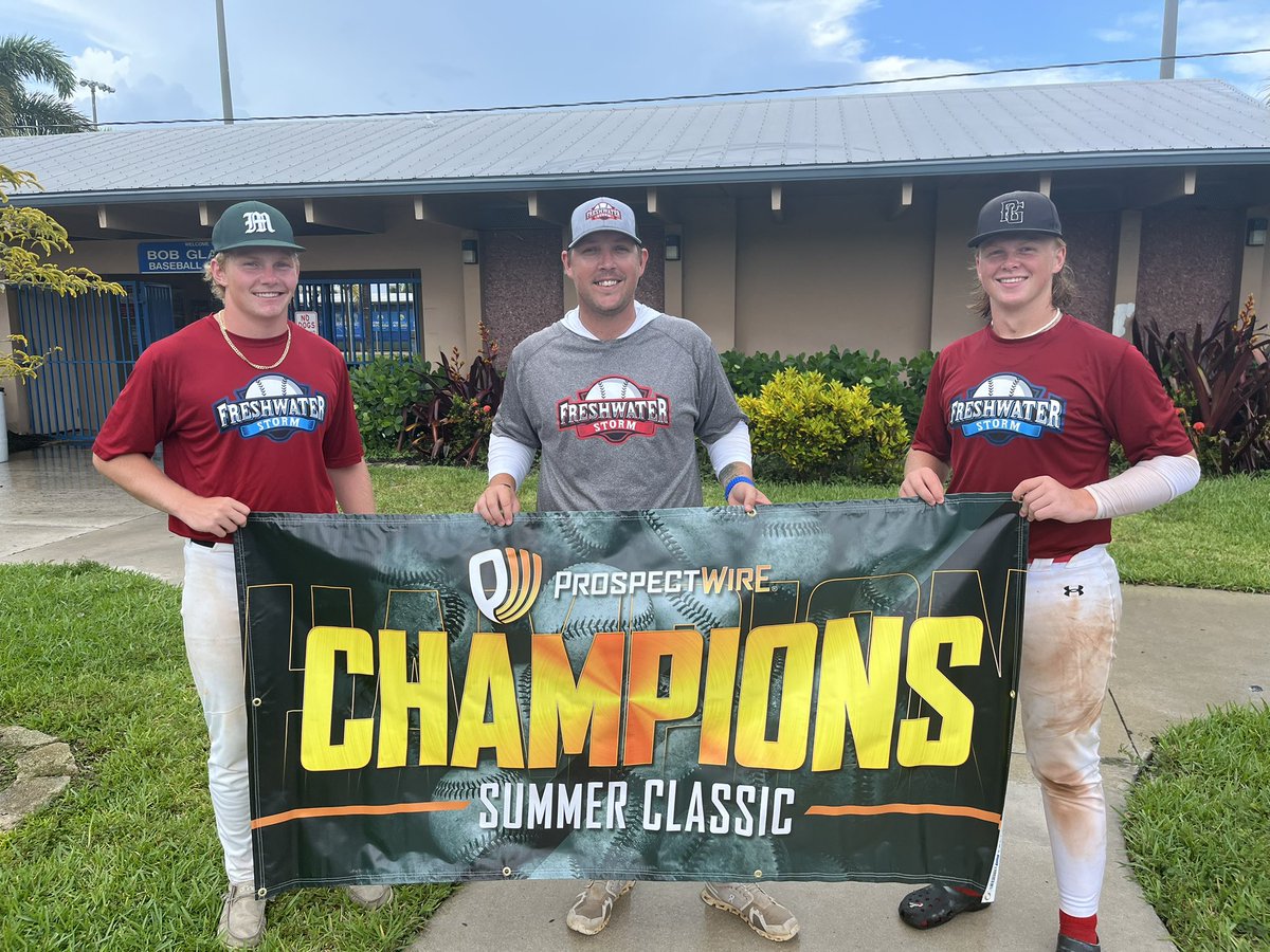 Congratulations to the Freshwater Storm for winning the 15u <a href="/ProspectWire/">Prospect Wire</a> Summer Classic today. It was an outstanding weekend for all of our players and we are very proud of them for their performance!