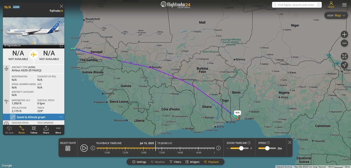 fabsenbln's tweet image. #Benin🇧🇯 - #Senegal's🇸🇳 President Faye arrived this afternoon local time on board of the Gov. Airbus A320-251N (ACJ) (reg. 6V-SEN | #0703FA) in Cotonou for a working visit. At the airport he was welcomed by FM Bakari. Later, President Faye met President Talon for talks.