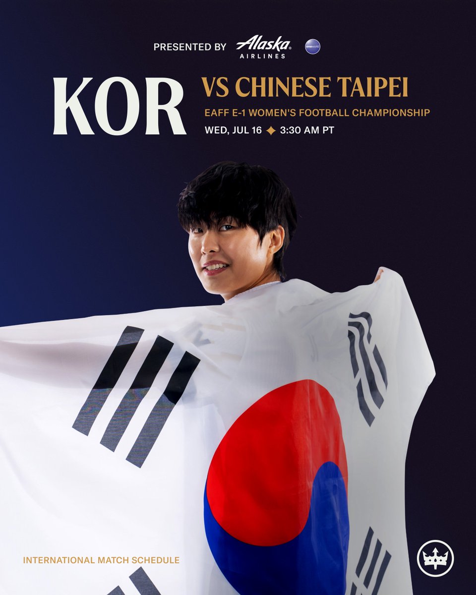 Rise and shine! More early hours ⚽️ coming your way. 

🇰🇷Korea Republic vs. Chinese Taipei at 3:30 a.m. PT