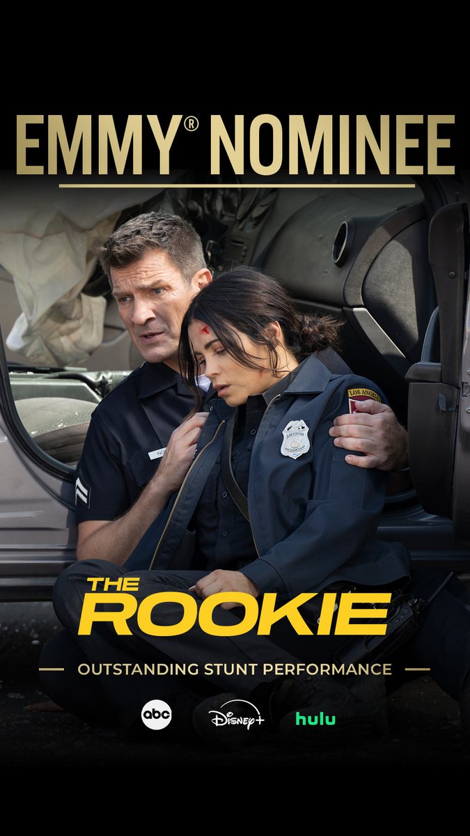 Congratulations to #TheRookie on the #Emmy Nomination for Outstanding Stunt Performance! #EmmyNoms #Emmys