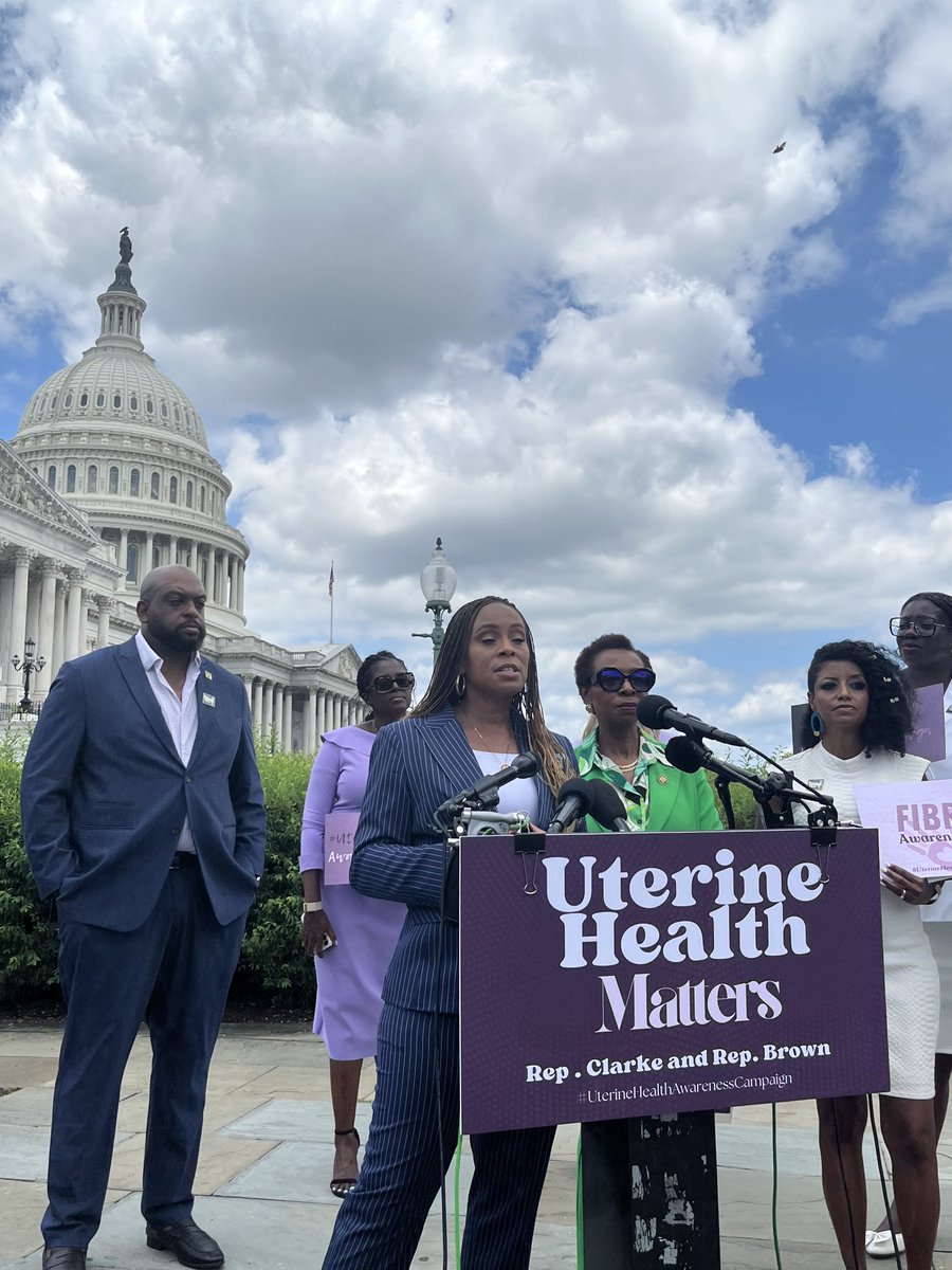 dberrygannett's tweet image. . @TheBlackCaucus and advocates urged Congress to support legislationto fund fibroid research. “We’re building momentum,” said Rep. Yvette Clarke, chair of the Congressional Black Caucus. “We’re not giving up on the mission” @FibroidFoun, @WeCan_WearWhite