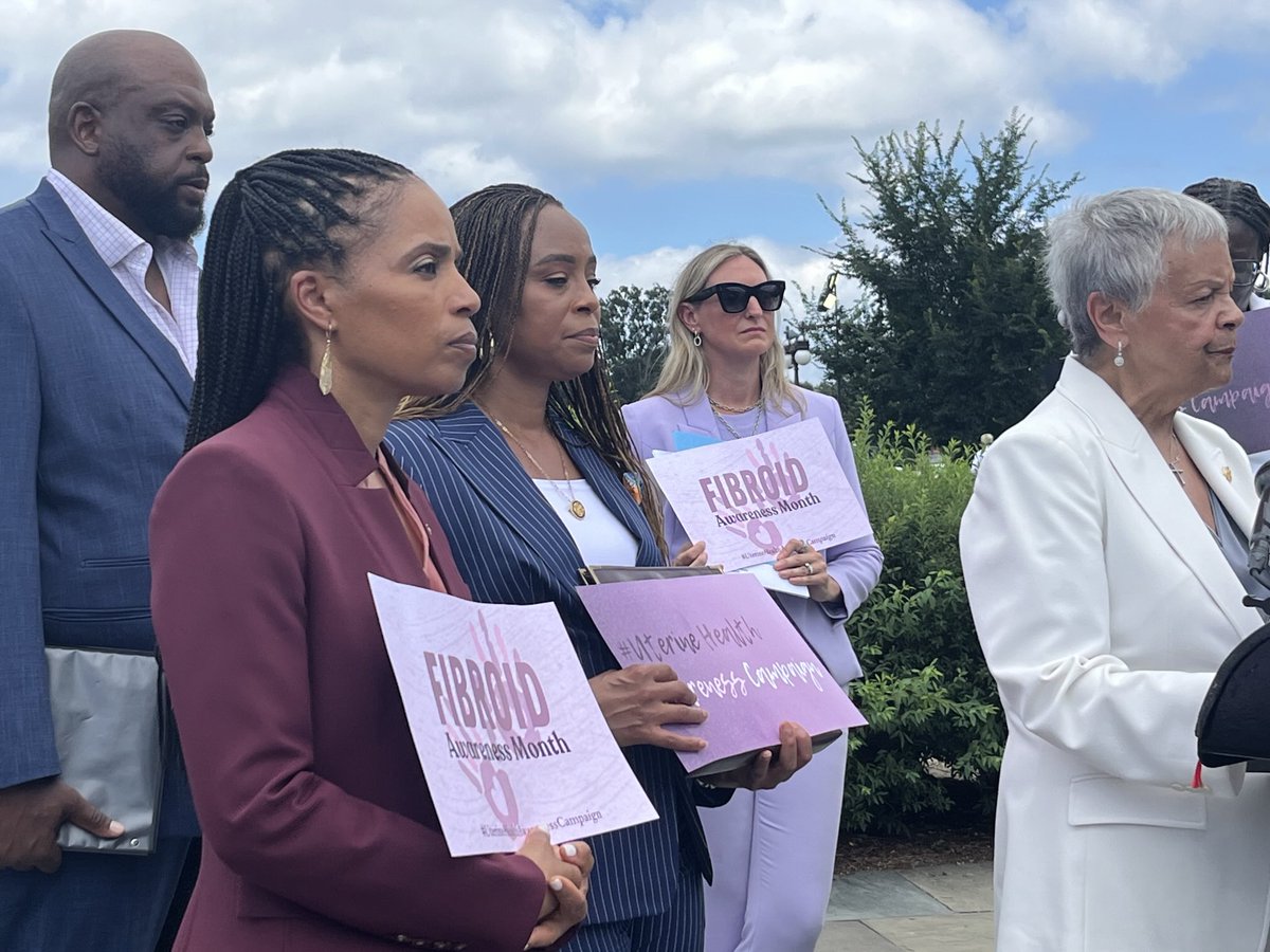 dberrygannett's tweet image. . @TheBlackCaucus and advocates urged Congress to support legislationto fund fibroid research. “We’re building momentum,” said Rep. Yvette Clarke, chair of the Congressional Black Caucus. “We’re not giving up on the mission” @FibroidFoun, @WeCan_WearWhite