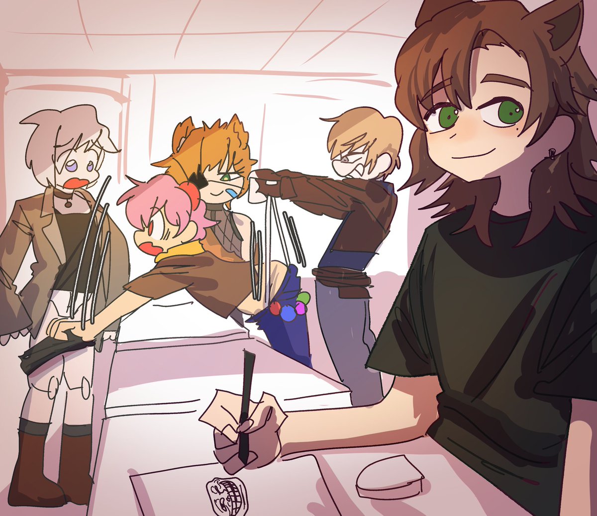 CakeLordDork's tweet image. For god sake the day just started and barely anyone getting along!!!

Thank you all for helping me reach 500 followers on this dreadful site ^^ 🎉

and the people who are featured here are:
@LowwelM 
@Android_6W 
@SkivviesWarlock 
and @rubo_34 

also lost the original post :[