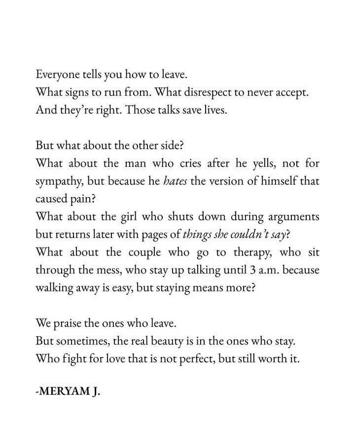 Sometimes, the real beauty is in the ones who stay.