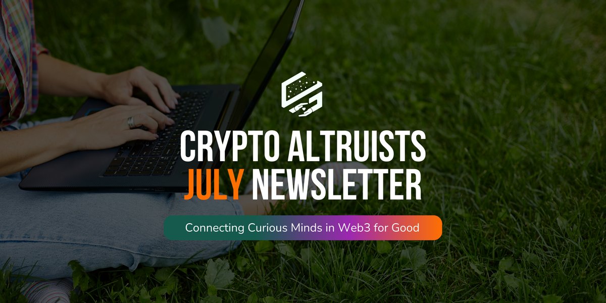 Crypto Altruists (@crypto_altruism) on Twitter photo July Newsletter is live!🌱📰
Highlights:
✨The rise of stablecoins
🌳Onchain climate investing w/ <a href="/Mowgli_2077/">Mowgli</a> of <a href="/refihub/">ReFi Hub</a>
💸Crypto-powered UBI
🔎The verification game w/ <a href="/JasonTeutsch/">Jason Teutsch</a> of <a href="/Truebitprotocol/">Truebit</a>
🌐Exploring <a href="/Celo/">Celo.eth/acc 🦇 🌳</a>'s <a href="/selfprotocol/">Self Protocol</a>
👀📩Read/Sub: crypto-altruists.ghost.io July Newsletter is live!🌱📰
Highlights:
✨The rise of stablecoins
🌳Onchain climate investing w/ <a href="/Mowgli_2077/">Mowgli</a> of <a href="/refihub/">ReFi Hub</a>
💸Crypto-powered UBI
🔎The verification game w/ <a href="/JasonTeutsch/">Jason Teutsch</a> of <a href="/Truebitprotocol/">Truebit</a>
🌐Exploring <a href="/Celo/">Celo.eth/acc 🦇 🌳</a>'s <a href="/selfprotocol/">Self Protocol</a>
👀📩Read/Sub: crypto-altruists.ghost.io