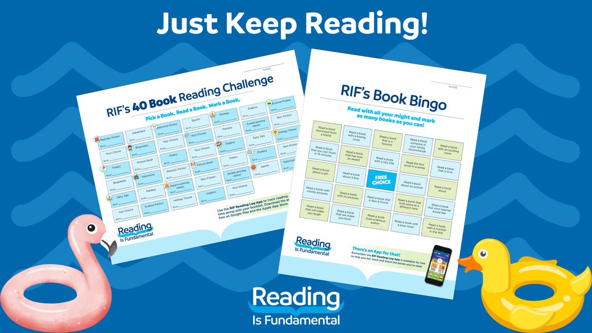 RIFWEB's tweet image. This #summer, help keep your kids reading by using #RIF's fun incentives that help find new books & then track their #reading progress. The resources can be found on #LiteracyCentral or you can access on our #Pinterest page for plenty of great activities: bit.ly/4eX6o6q
