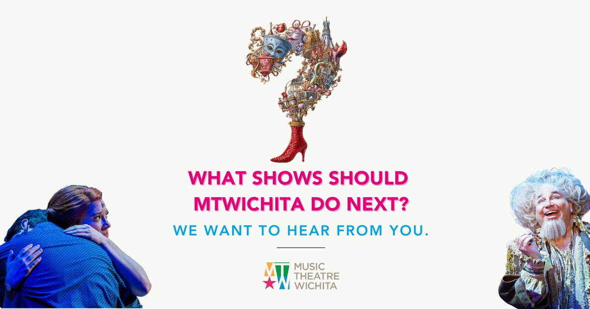Your voice helps shape our stage! We're planning the 2026 Summer Season and beyond, and we want to know: What shows would you love to see next? Share your thoughts with us in this quick survey.
mtwichita.wufoo.com/forms/2025-aud…
#MTWichita #survey