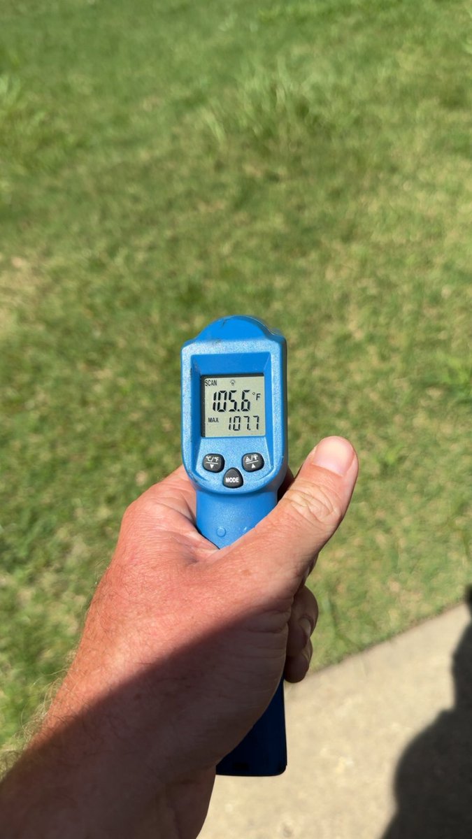 Fulksy41's tweet image. Grass in the stadium vs plastic in the stadium.
Ambient temp: 94Β°
Feels like 105Β°.
Quite the difference. I wonder if players can tell a difference