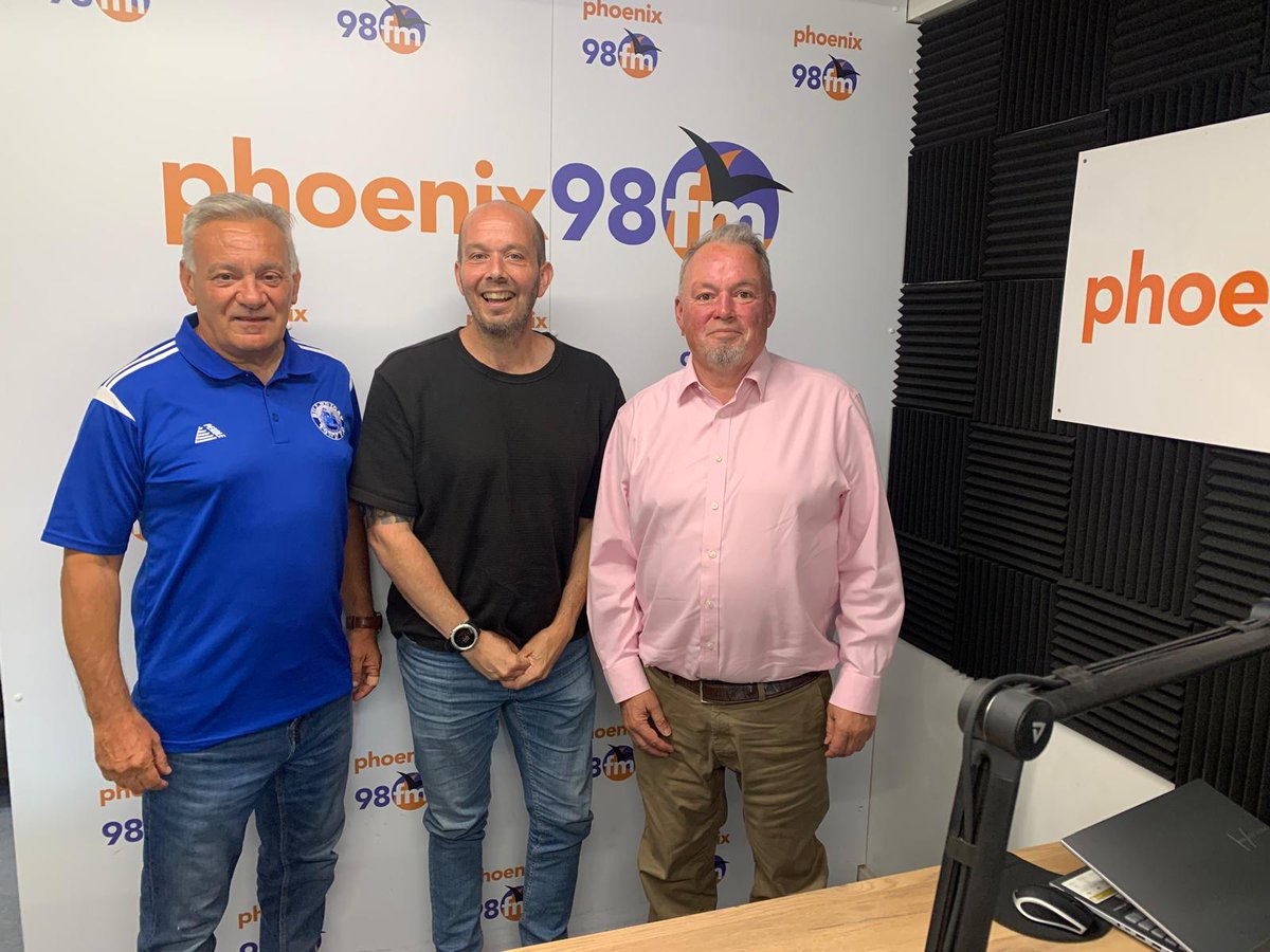 Promoting Saturdays fellas fayre at Phoenix fm with Stuart from Mind Basildon and Scott from Healthwatch Essex