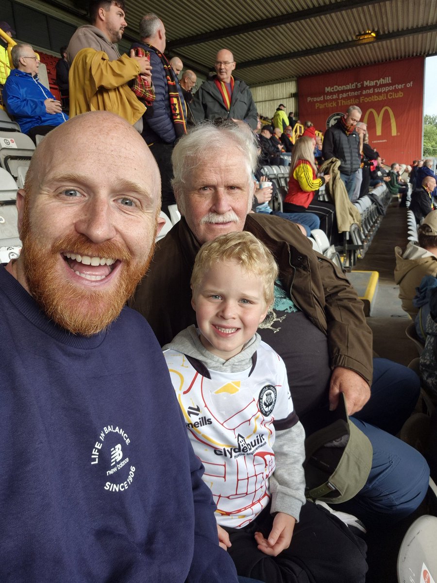 comedyray's tweet image. Three generations of Bradshaw boys at the Theatre of Dreams tonight to watch the mighty Jags.