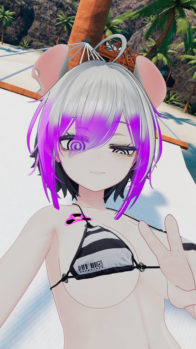 Summertime fun time!
#VRChat #boothbabe #Vtuber #rat #lewdtuber