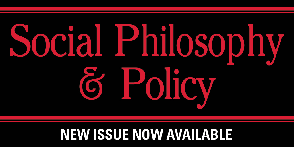 CambUP_PHILNYUK's tweet image. New Issue of Social Philosophy and Policy now available
📚 cup.org/3GIle3S
#Philosophy #PhilosophyAndPolicy