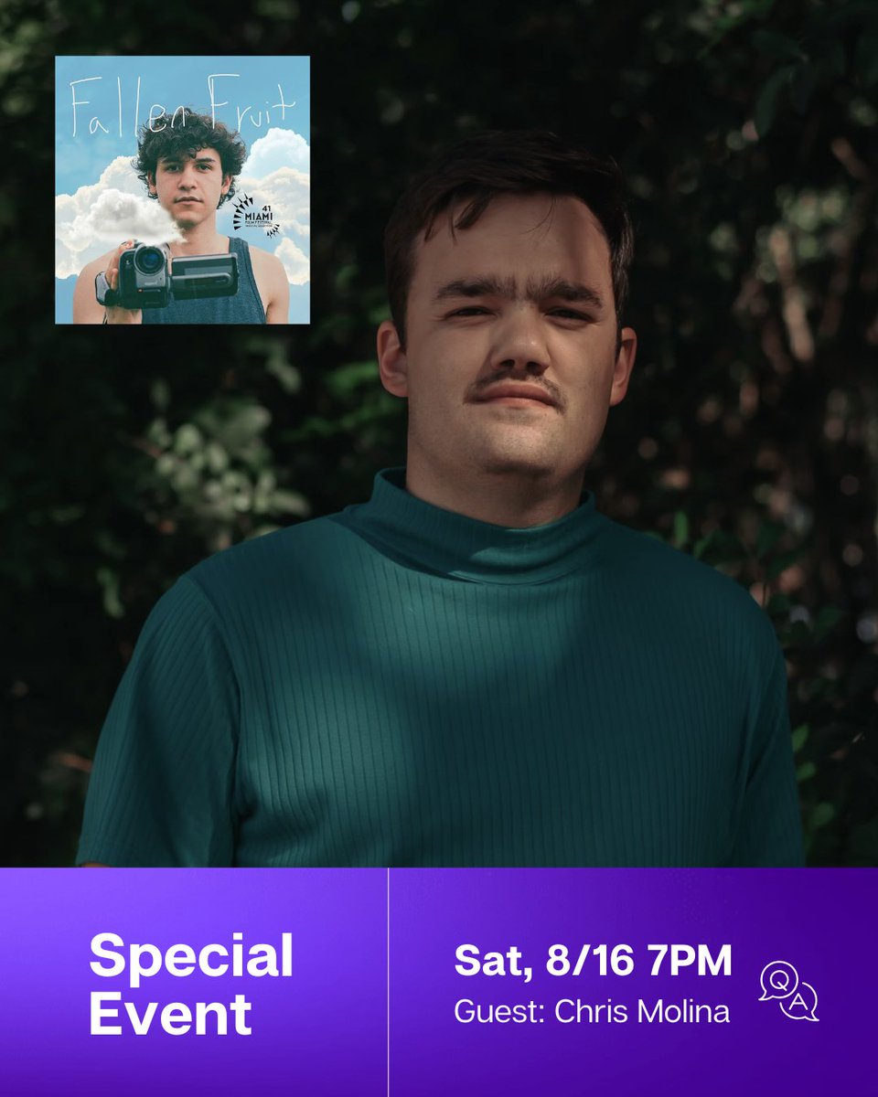 🌴 FALLEN FRUIT is a raw, queer coming-of-age story set in Miami.

🎬 Join us Saturday, Aug 16th at 7PM for a special screening &amp; post-film discussion featuring writer/director Chris Molina.

o-cinema.org/events/fallen-…