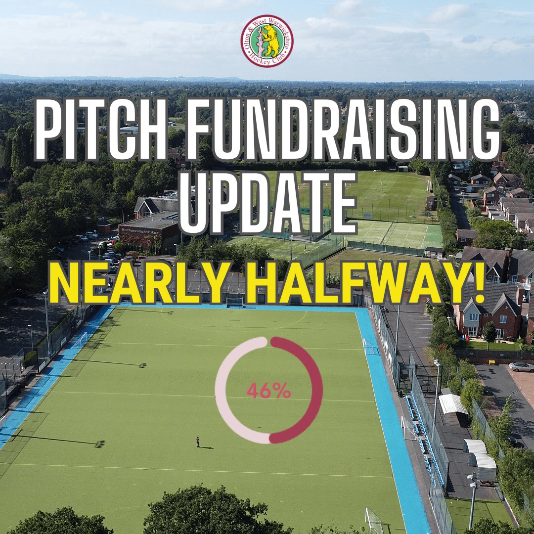 Olton Hockey Club (@oltonwwhc) on Twitter photo We would like to say a huge thank you to those who have already donated to support our fundraising for a new hockey pitch at @westwarwicks
Our total currently stands at £13,825 which puts us just shy of halfway toward our target!
Please see the <a href="/crowdfunderuk/">Crowdfunder UK</a> link in our bio ❤️ We would like to say a huge thank you to those who have already donated to support our fundraising for a new hockey pitch at @westwarwicks
Our total currently stands at £13,825 which puts us just shy of halfway toward our target!
Please see the <a href="/crowdfunderuk/">Crowdfunder UK</a> link in our bio ❤️